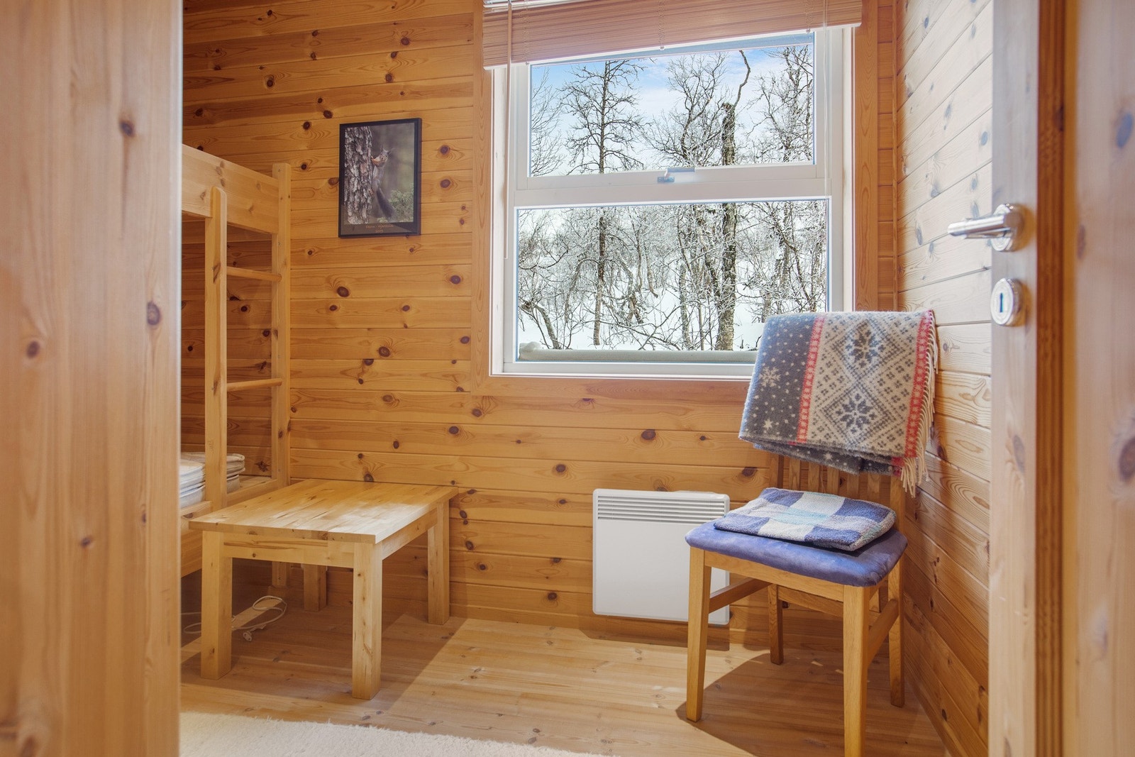 Disponibelt rom innredet med køyeseng. Tilfredsstiller ikke krav til rømming. Galleribilde