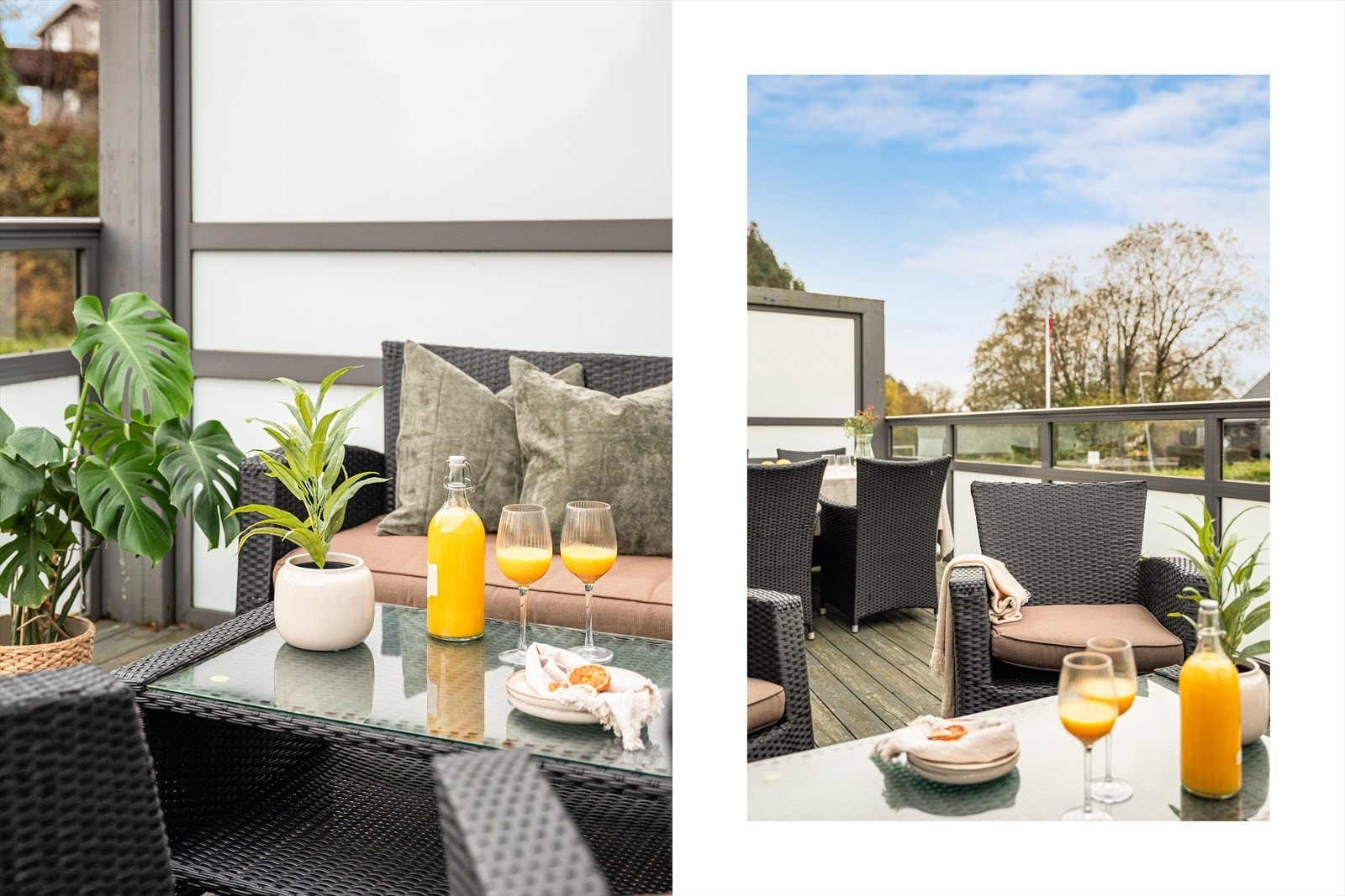 - Her har du god plass til ønsket utemøblement i ulike soner - Galleribilde