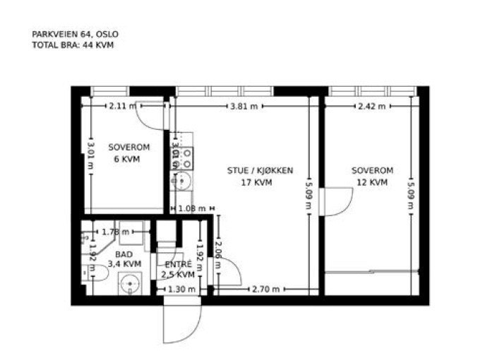 Plantegning. Galleribilde