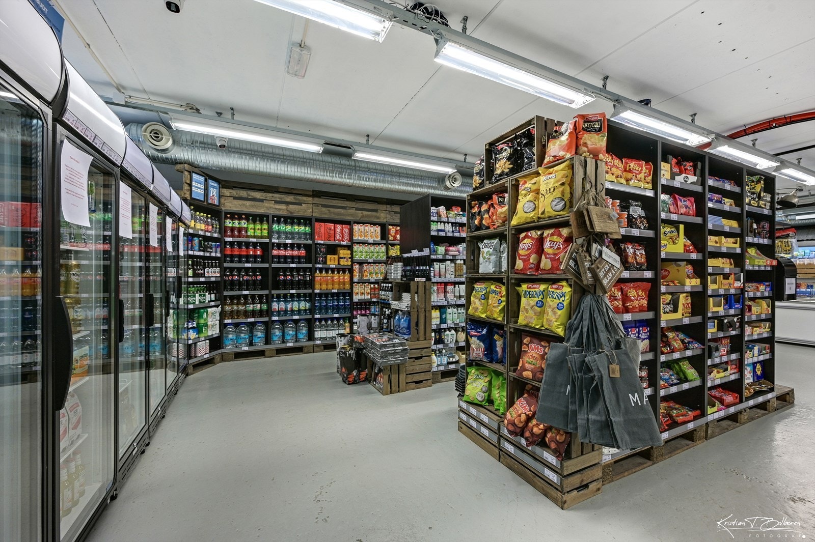 Snarkjøp-butikken på Blefjell Lodgen. Galleribilde