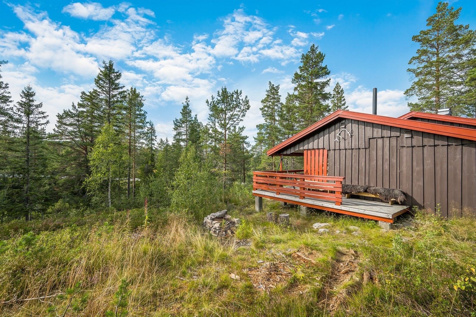 Lyst og luftig, hovedsaklig med urørt naturtomt rundt seg. Galleribilde