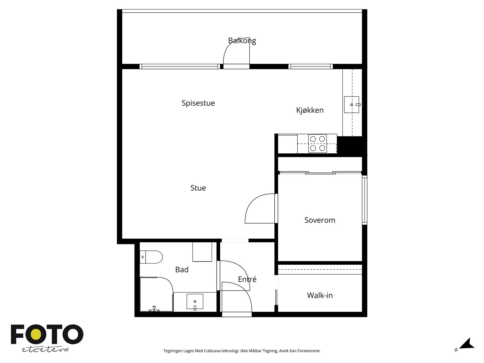 Veiledende plantegning - Ikke målbar Galleribilde