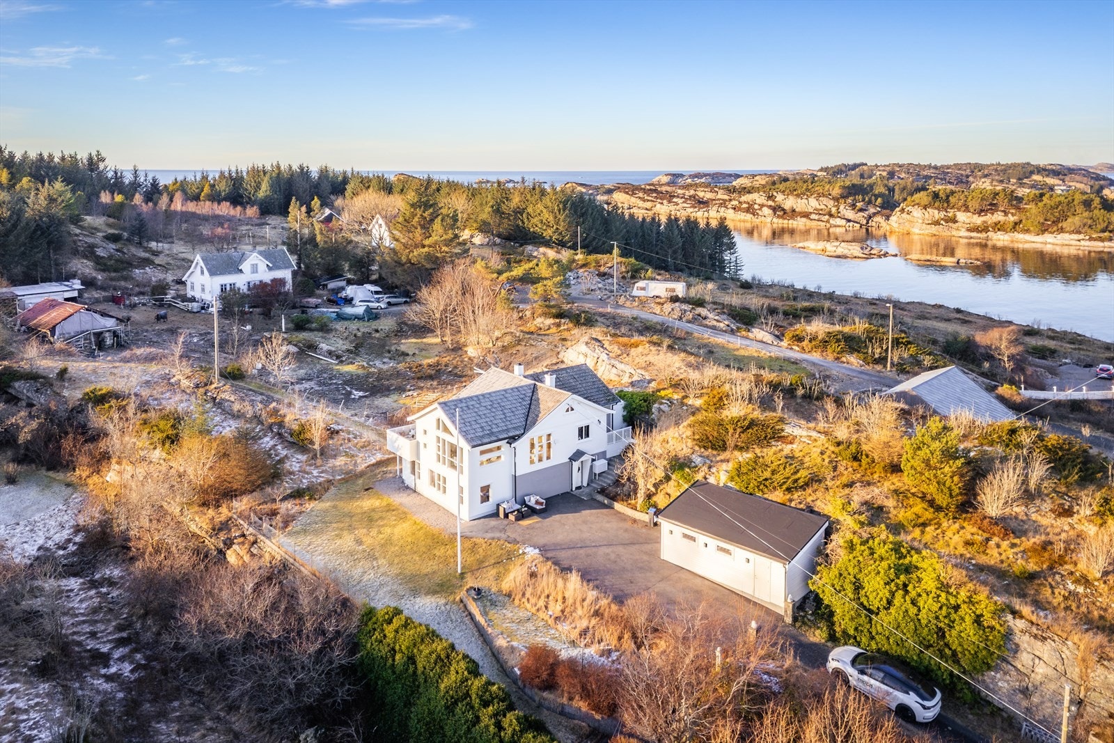 Fasadene på alle bygg ble malt i 2025. Galleribilde