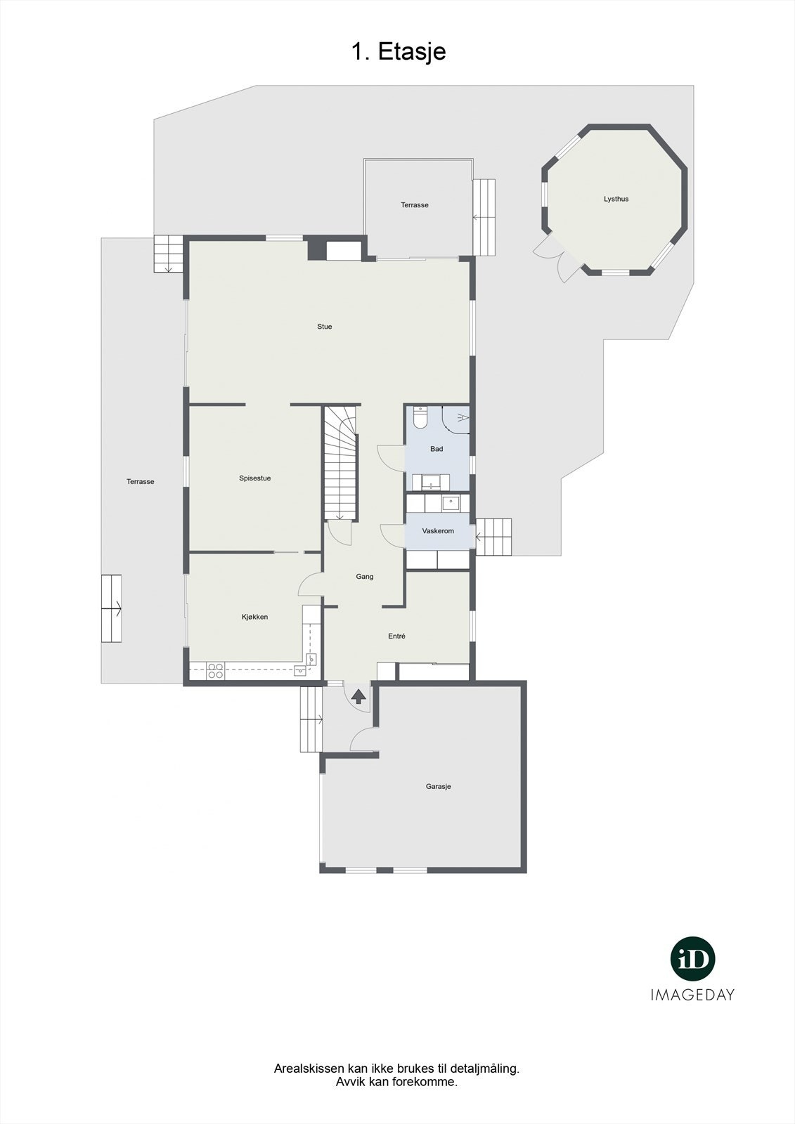 Plantegning 1. etasje. Galleribilde