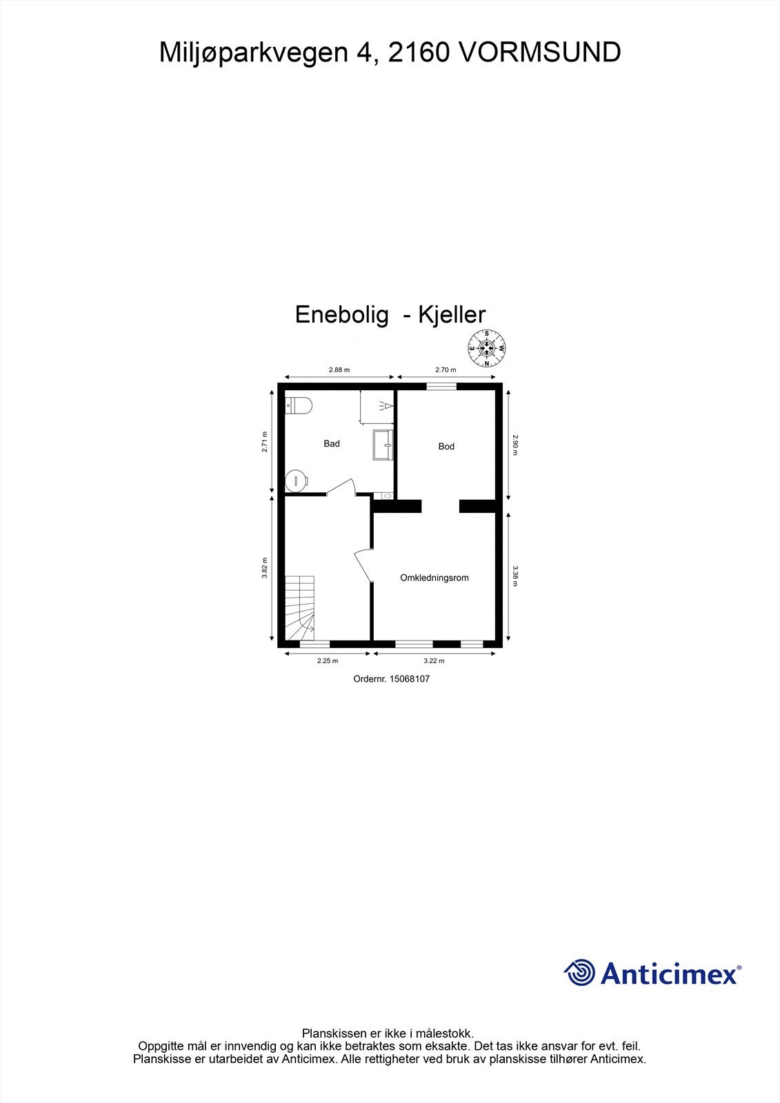 Plantegning underetasje. Galleribilde