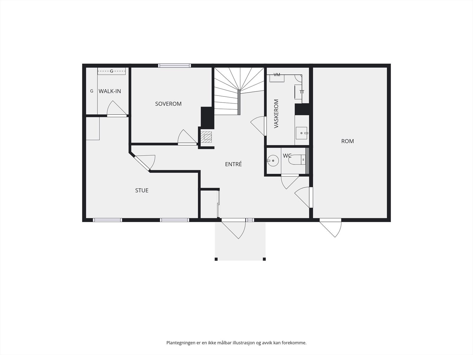 Plantegning underetasje. Galleribilde