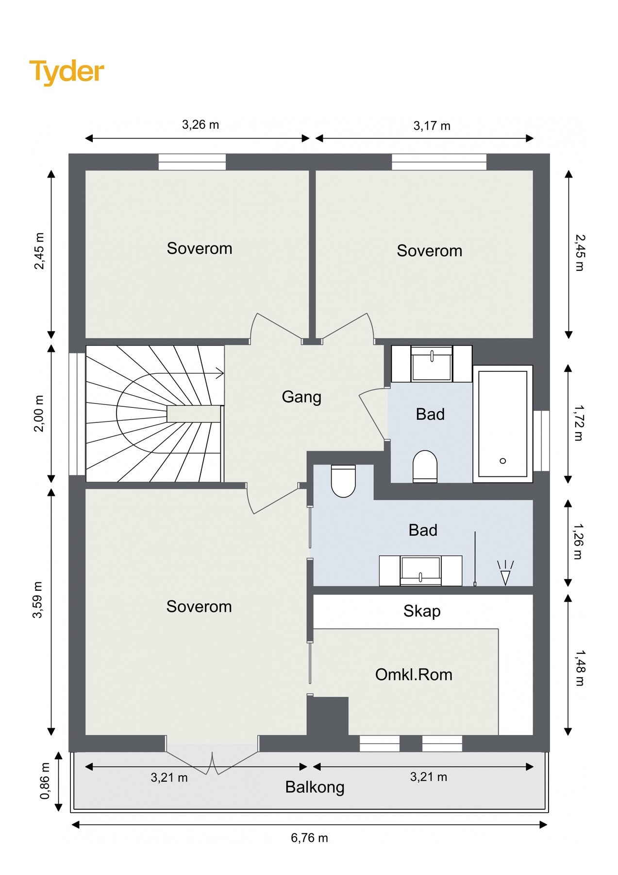 Plantegning - 2. etasje. Galleribilde
