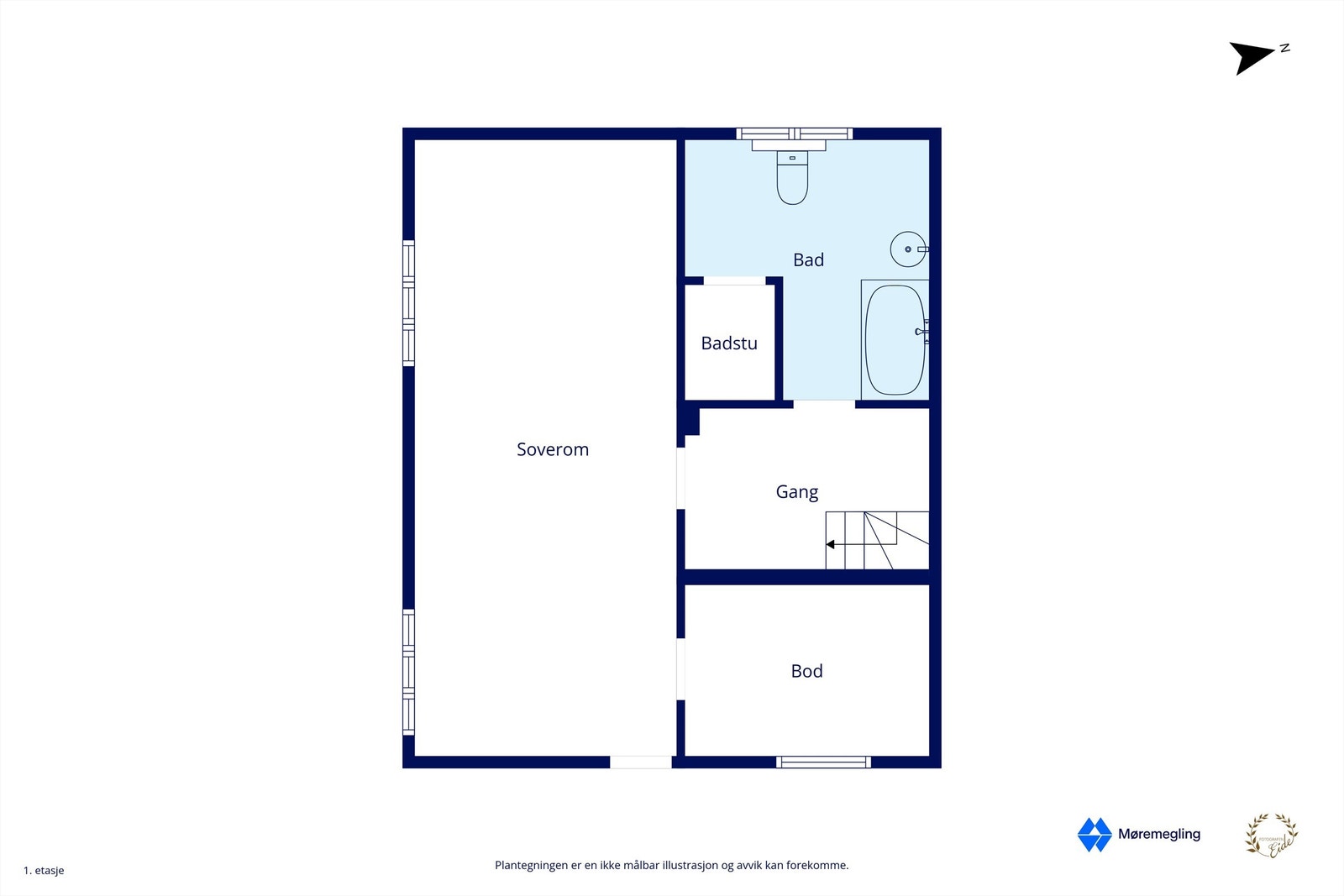 Plantegning u-etg Galleribilde