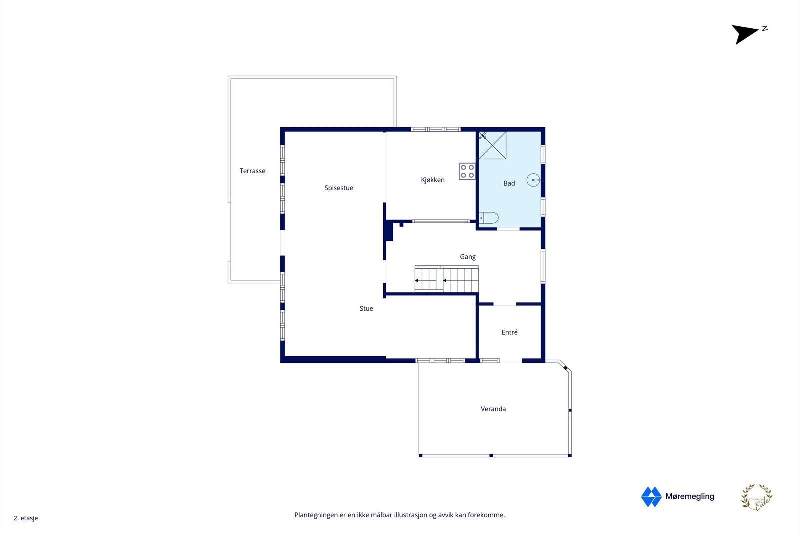 Plantegning h-etg Galleribilde