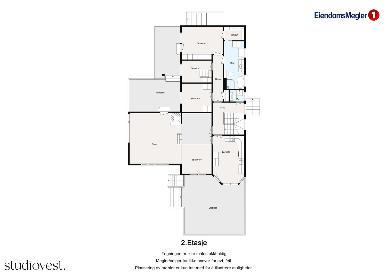 Planskisse 2. etasje Galleribilde