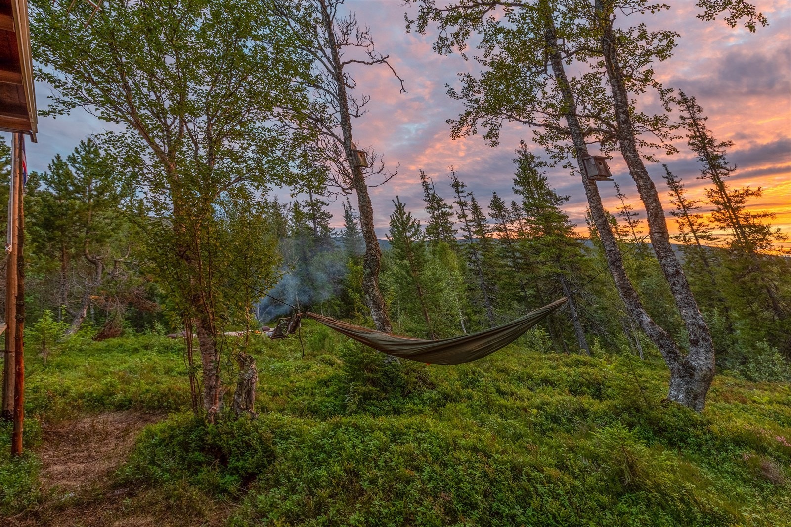 På varme sommernetter er det enkelt å ta nattesøvnen ute Galleribilde