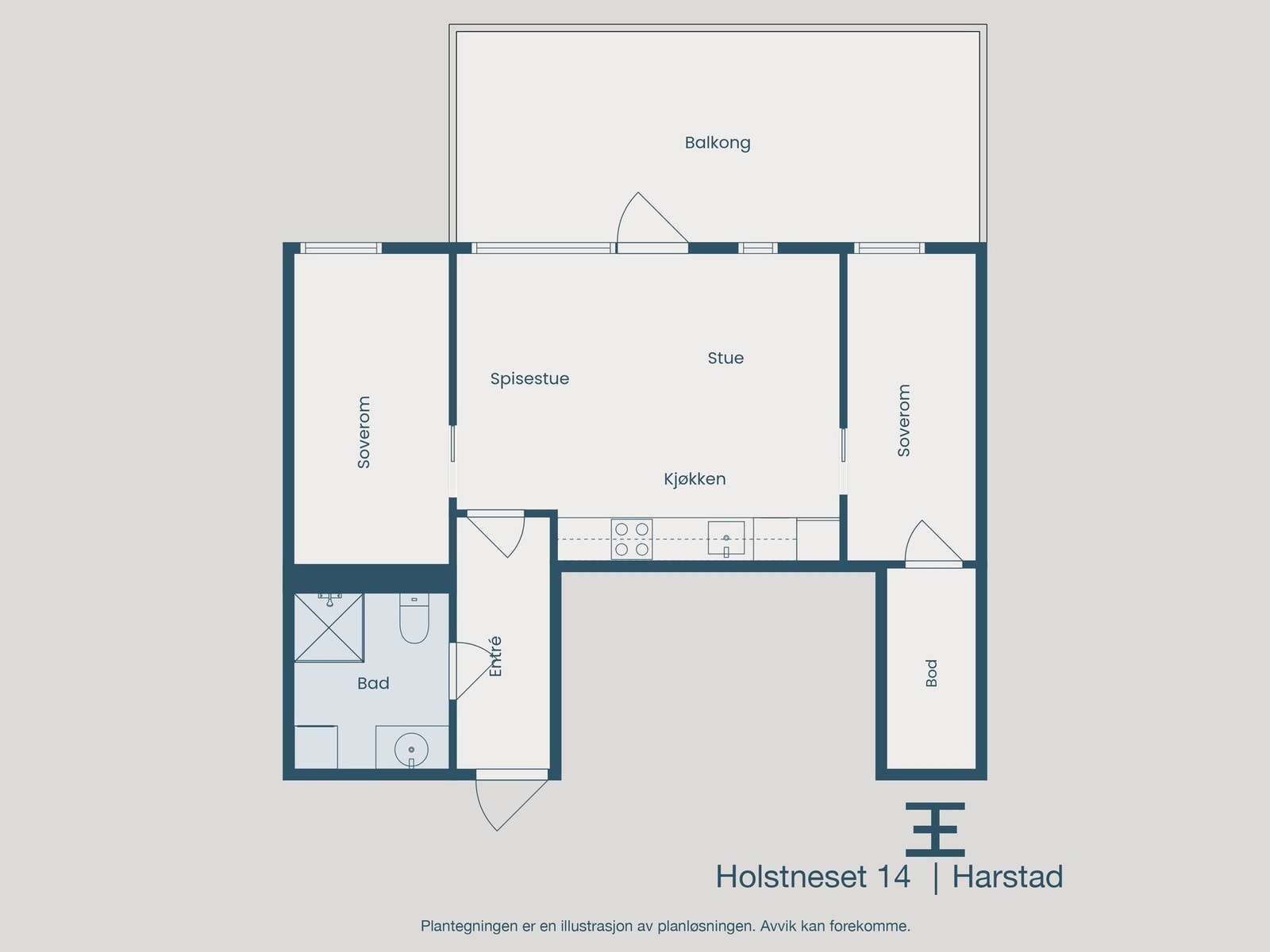 Plantegning Galleribilde