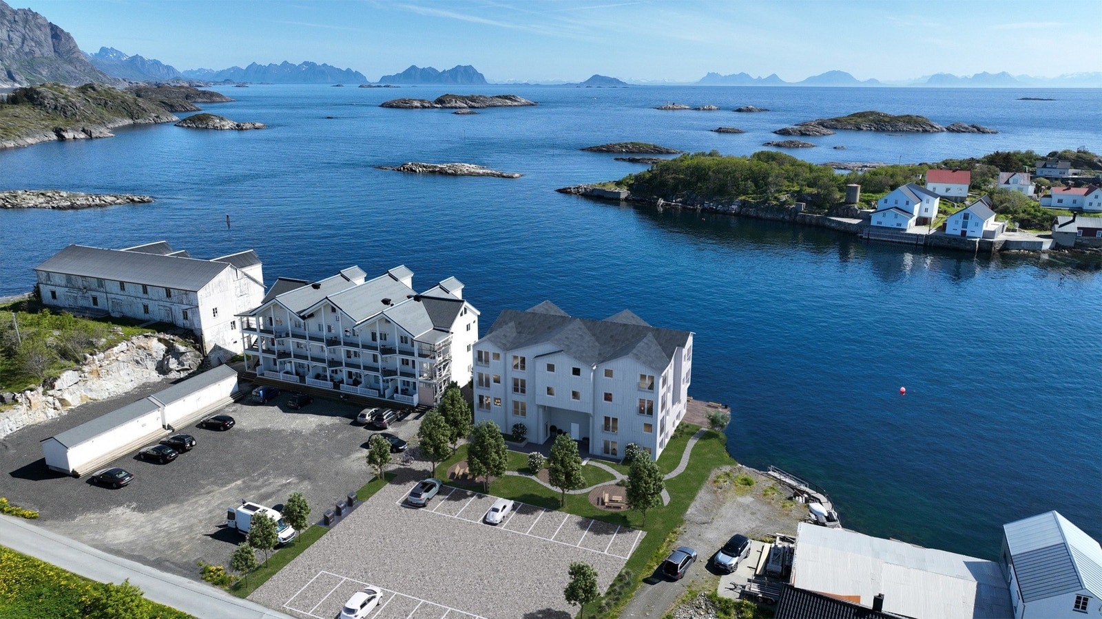 Henningsvær er en sjarmerende fiskelandsby som ligger på øya Austvågøya i Lofoten, Nord-Norge. Dette idylliske samfunnet er kjent for sin naturskjønnhet, kulturelle rikdom og sin unike fiskeværssjarm. (Illustrasjon - avvik kan/vil forekomme) Galleribilde