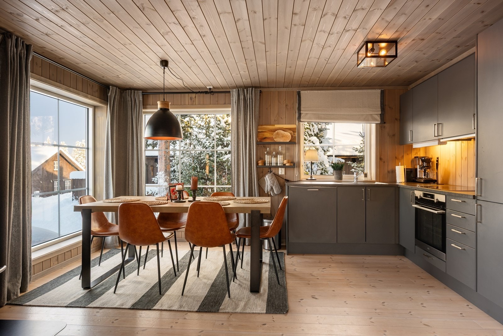 Her kan man enkelt dekke på til flere. Galleribilde