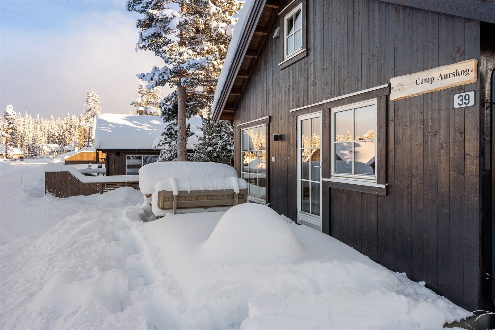 Terrassen er ca 19 kvm. Galleribilde