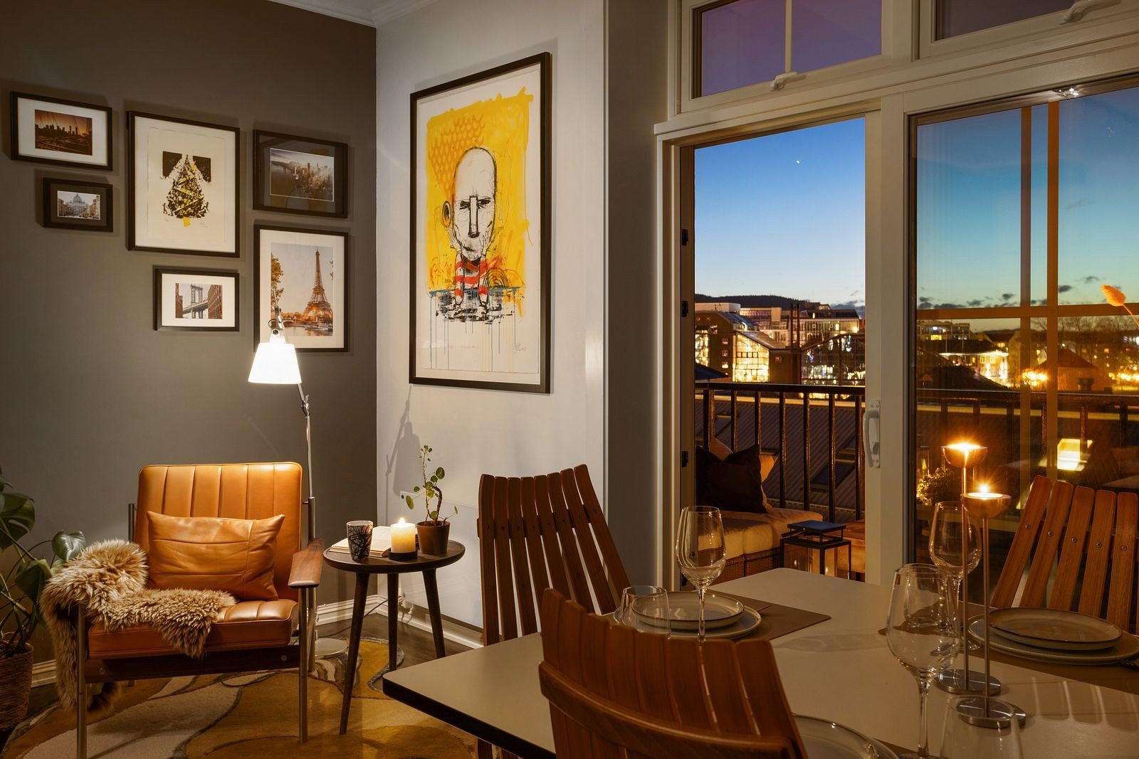 Herlig utsikt fra spiseplassen. Galleribilde