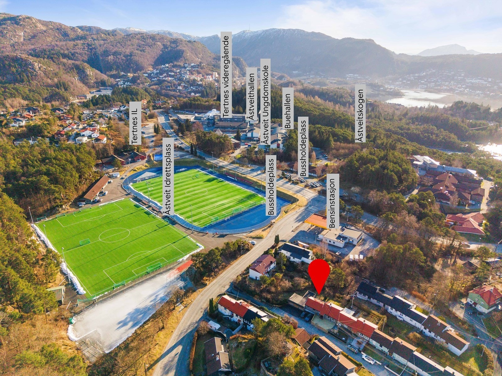 Oversikt over Tertnes og Åstveit Galleribilde