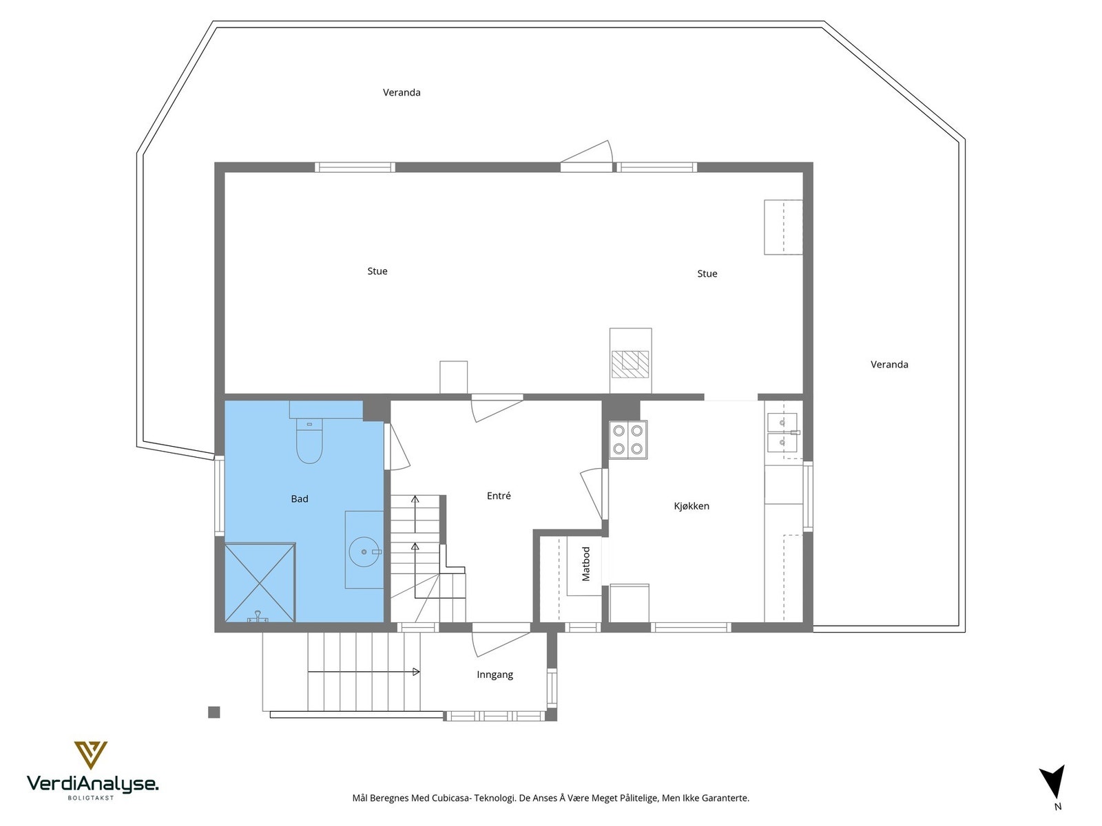 Planskisse 1. etasje Galleribilde