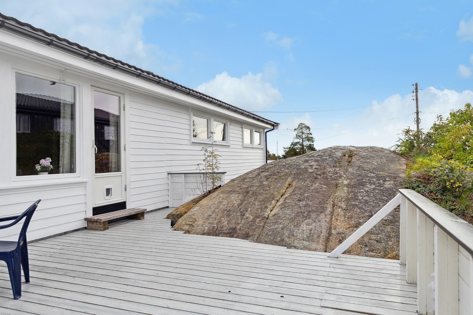 Veranda med utgang fra stue. Galleribilde