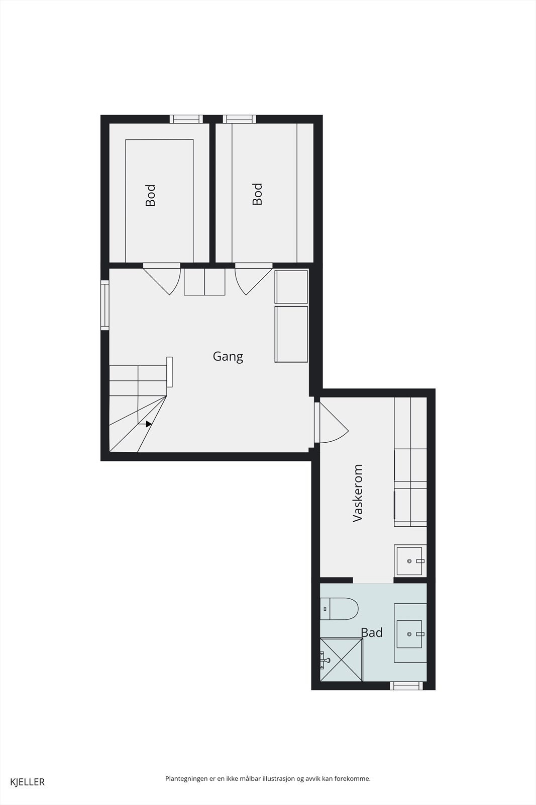 Plantegning underetasje/kjeller Galleribilde