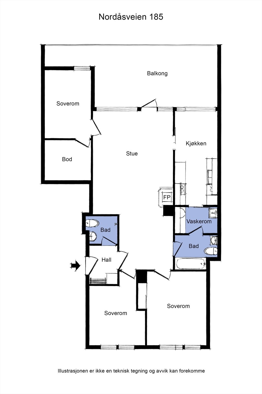 Planskisse. Galleribilde