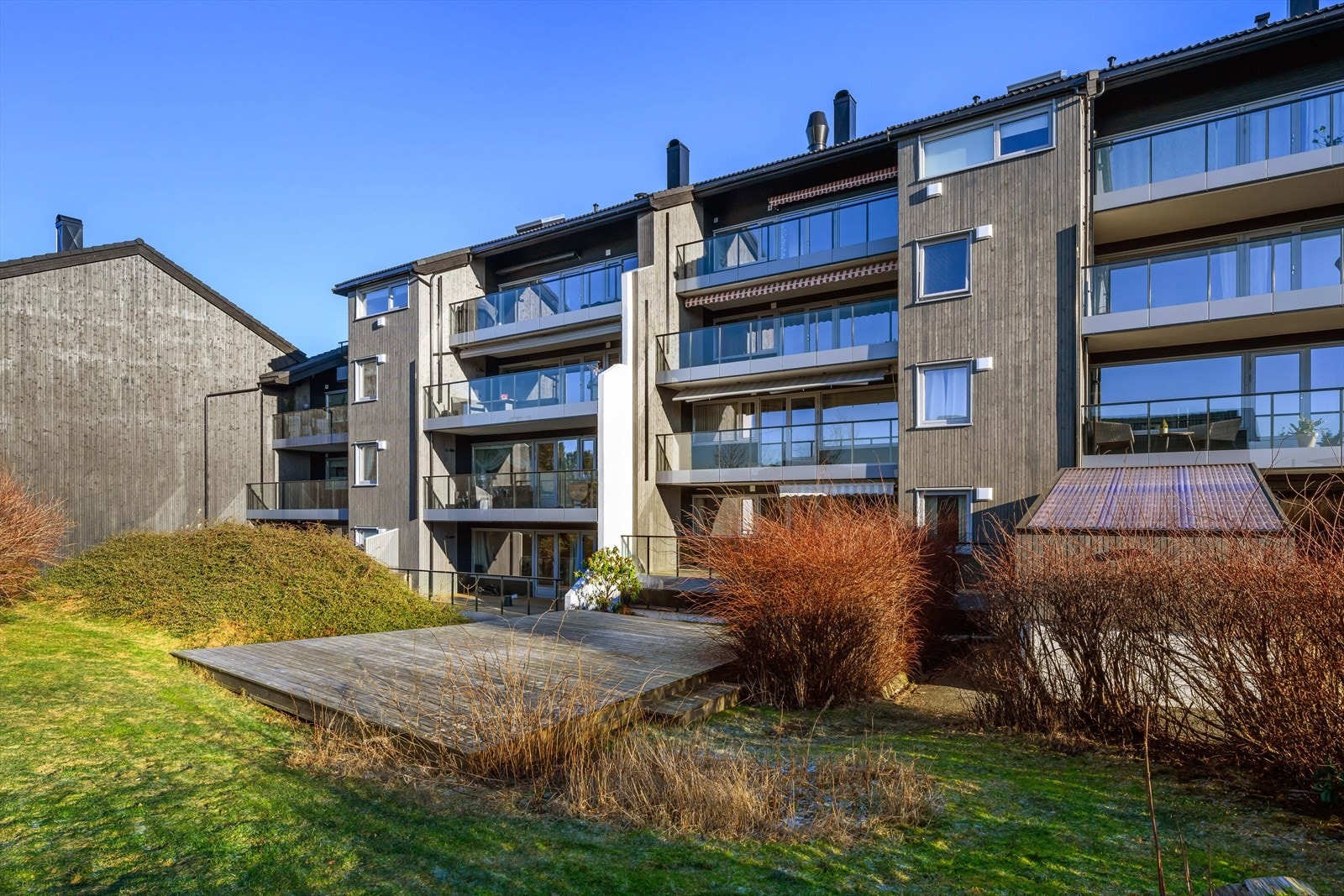 Terrasse på fellesområdet. Galleribilde