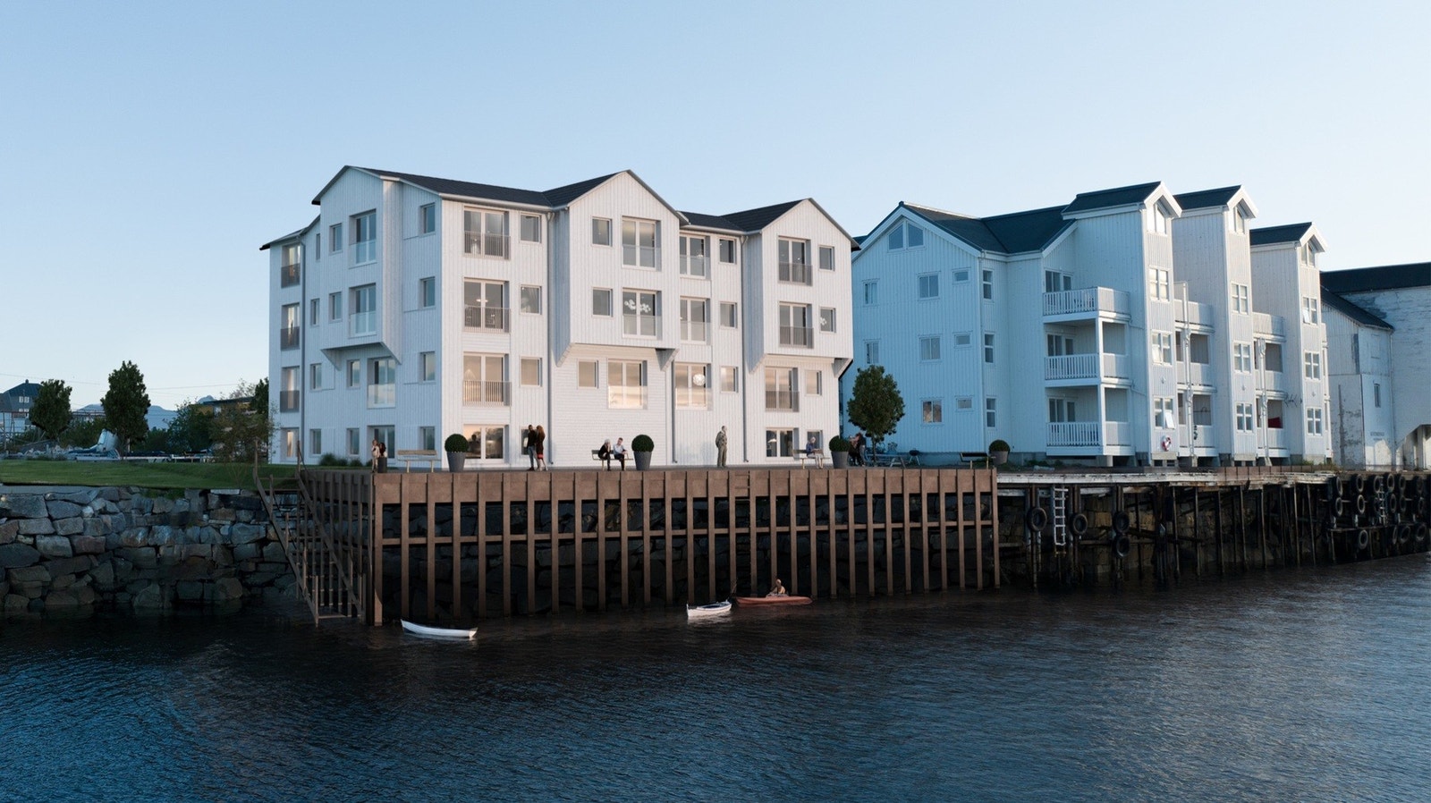 Det vil for hver seksjon bli tildelt en bod og tilgang på 18 parkeringsplasser det deles på, der to av dem har ladestasjon. Galleribilde