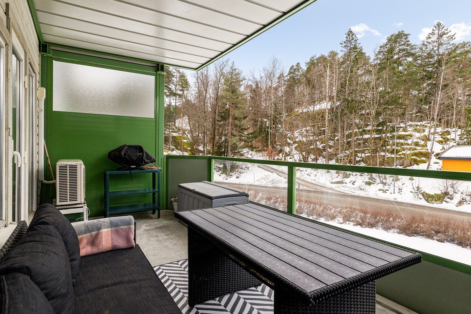 God plass på balkongen Galleribilde