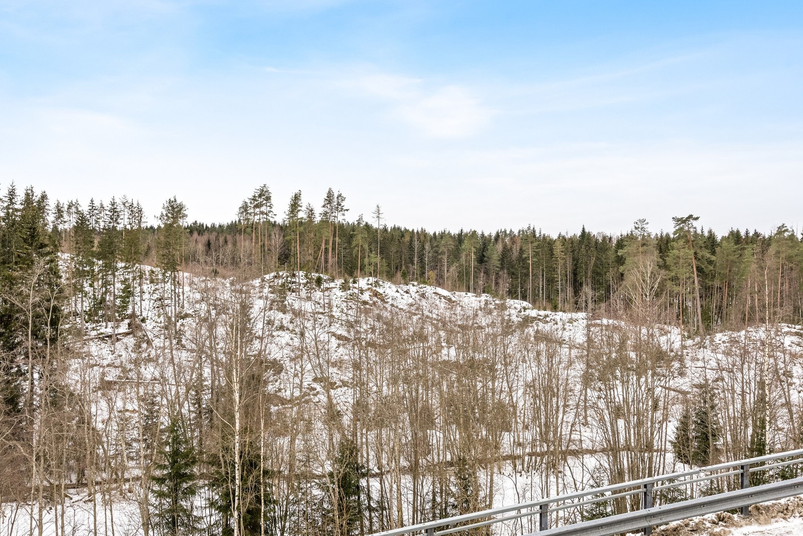 Utsyn over skog og mark, og på sommertid blir det ekstra grønt og frodig. Galleribilde