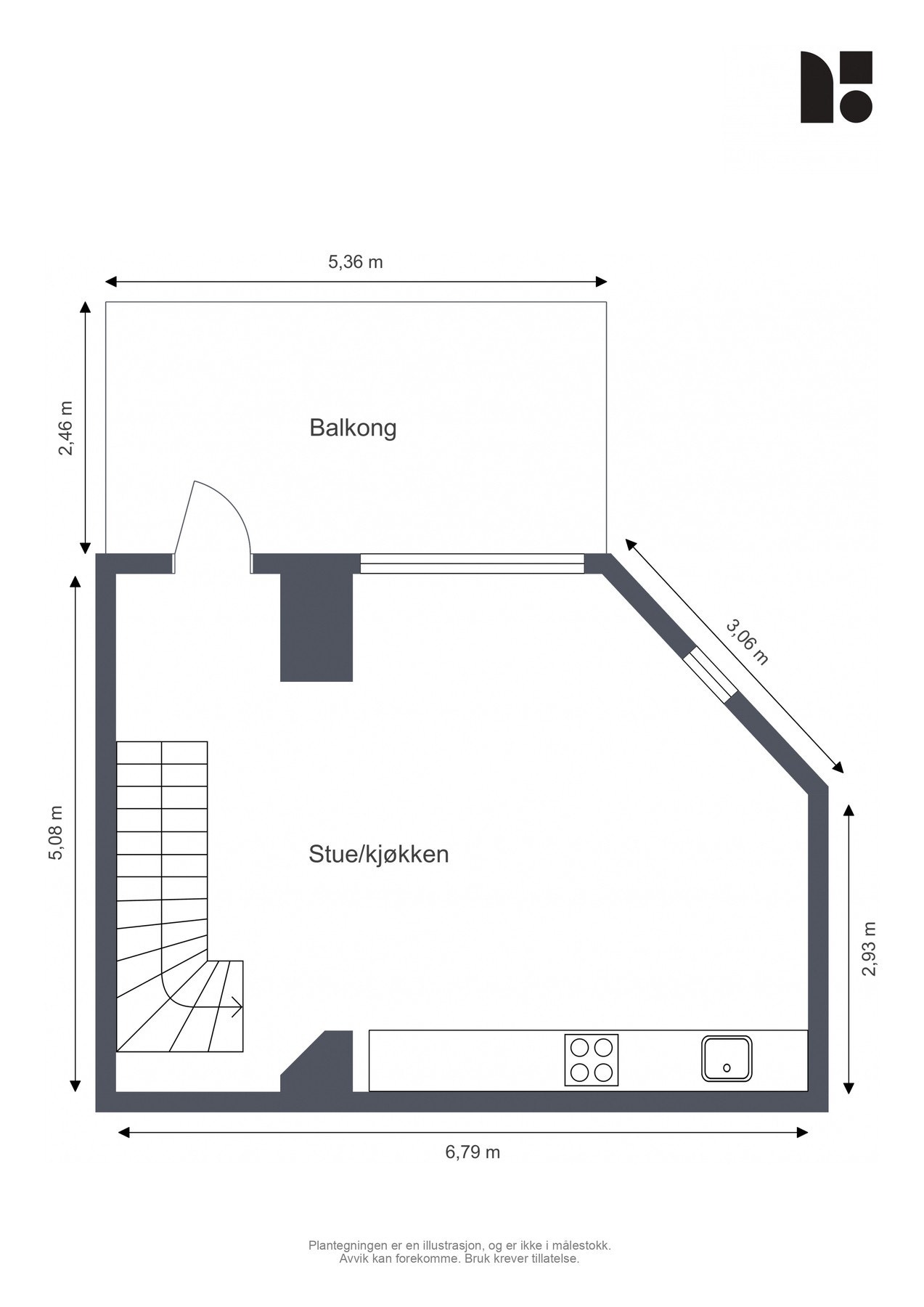 Plantegning 2. etasje Galleribilde