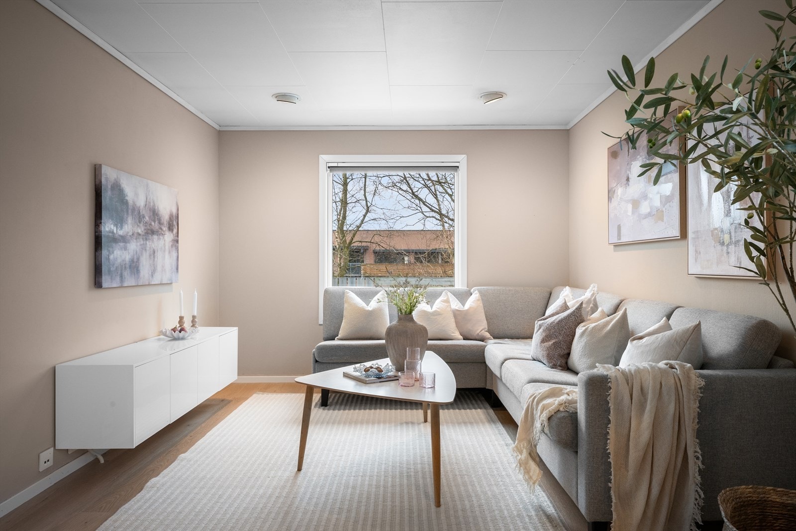 Her kan man ha en egen sone som kan benyttes som tv-krok, tilpass etter behov og ønsker. Galleribilde