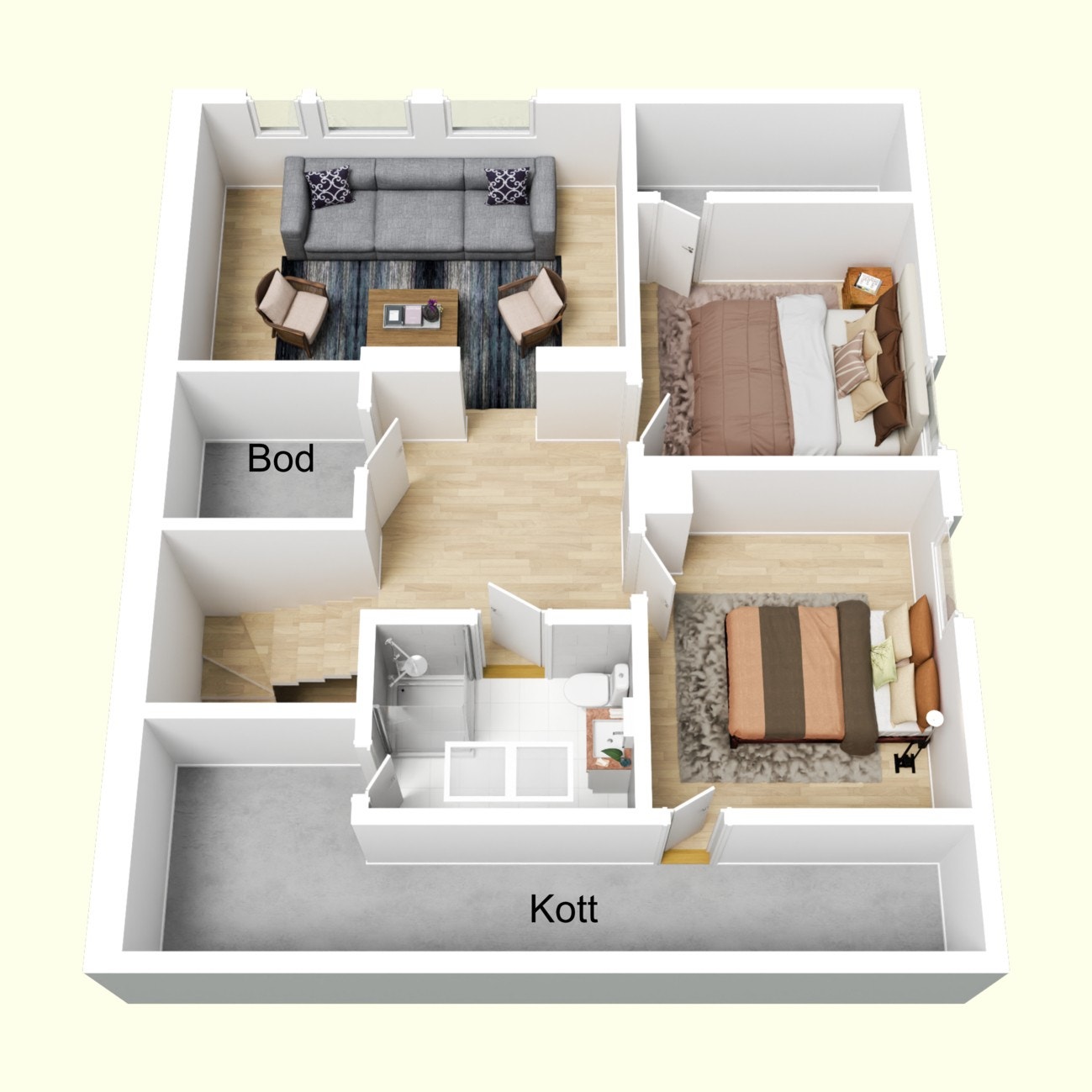 3D pantegning loft Galleribilde