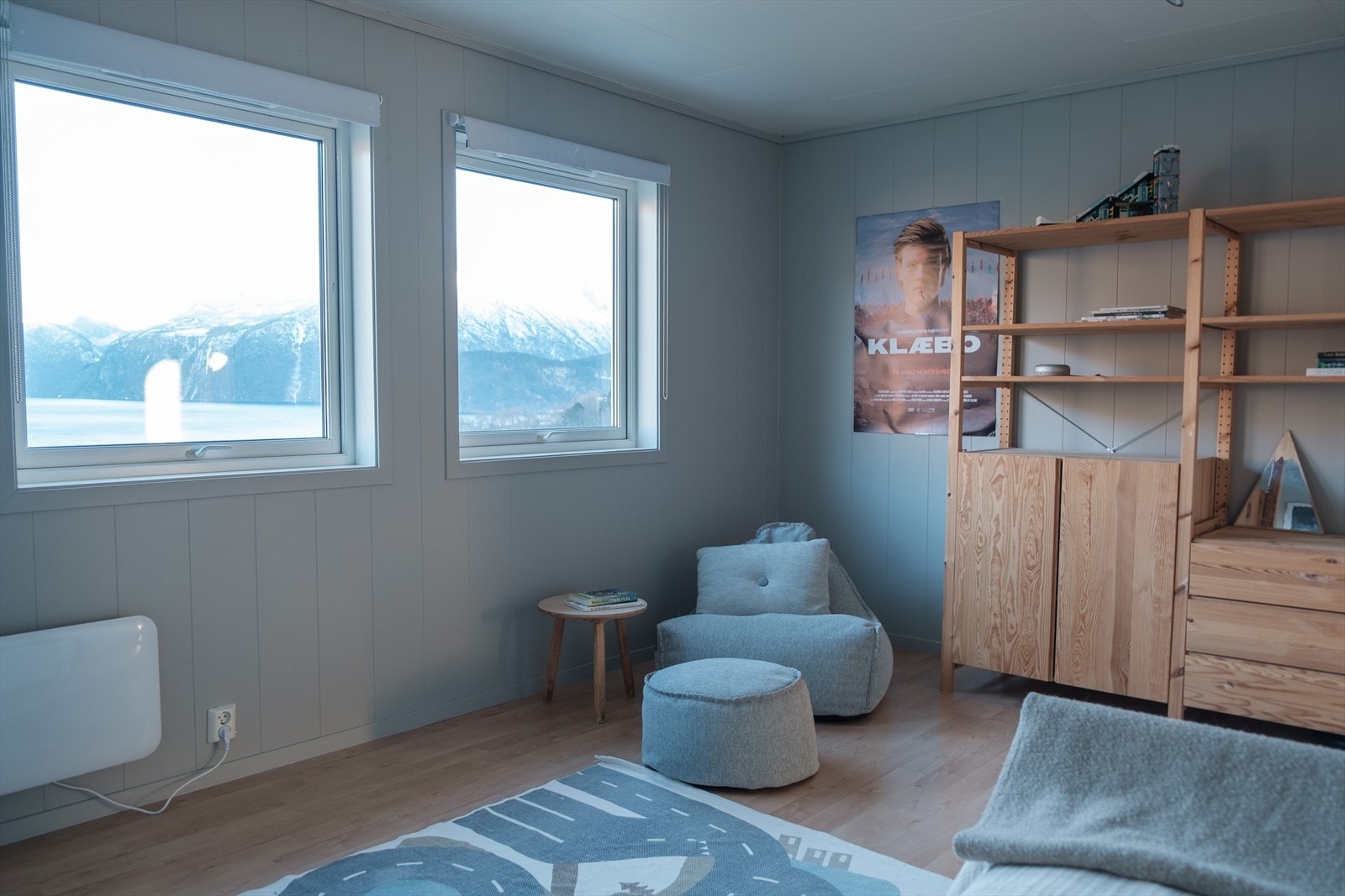 Soverom nummer tre har nydelig utsikt over fjorden. Galleribilde