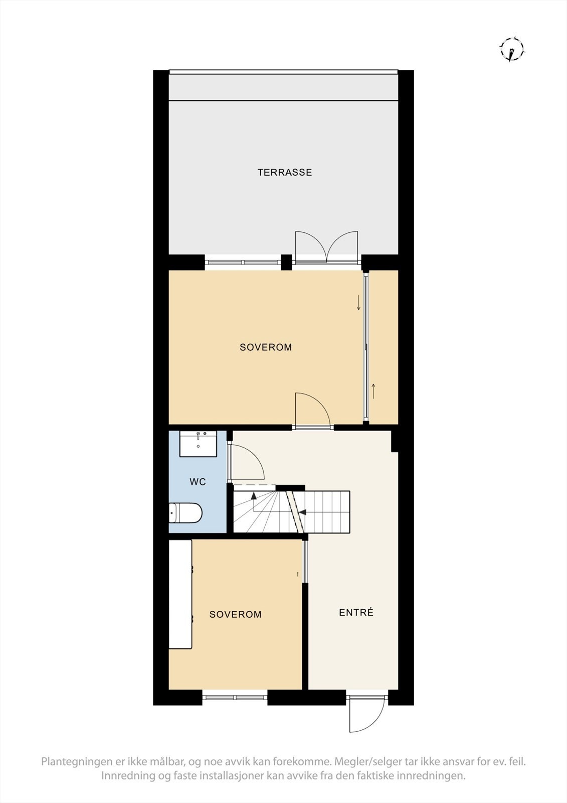 Plantegning 1. etasje Galleribilde