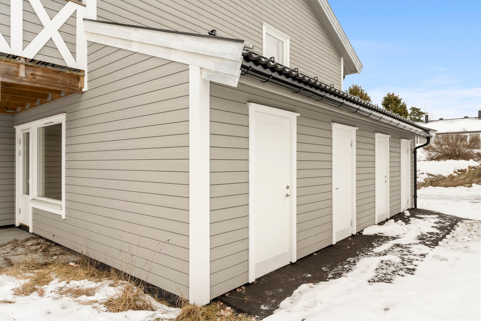 Denne boligen bruker boden som vist her, nærmest hagen. Galleribilde