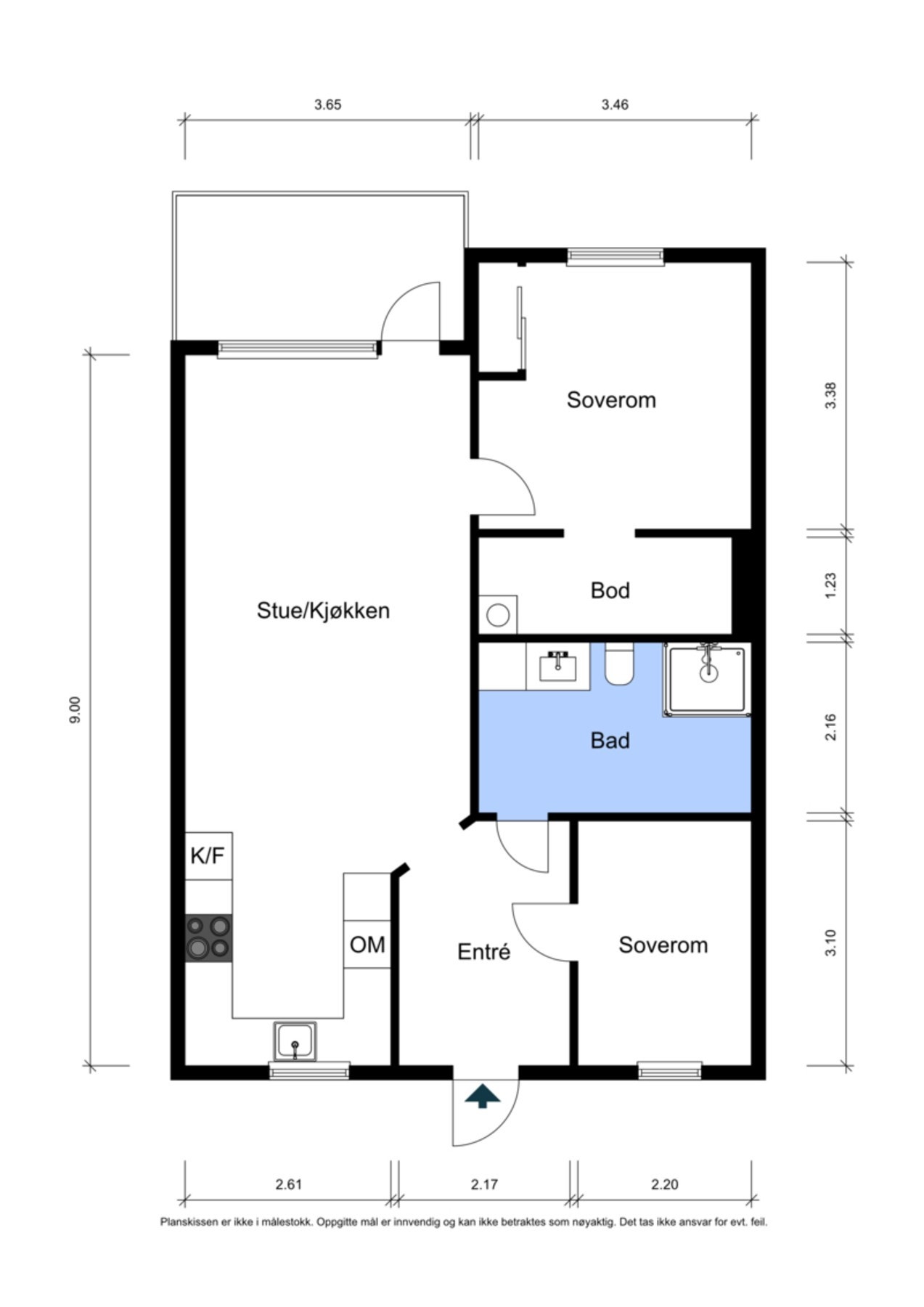 Planskisse Furusethveien 98 Galleribilde