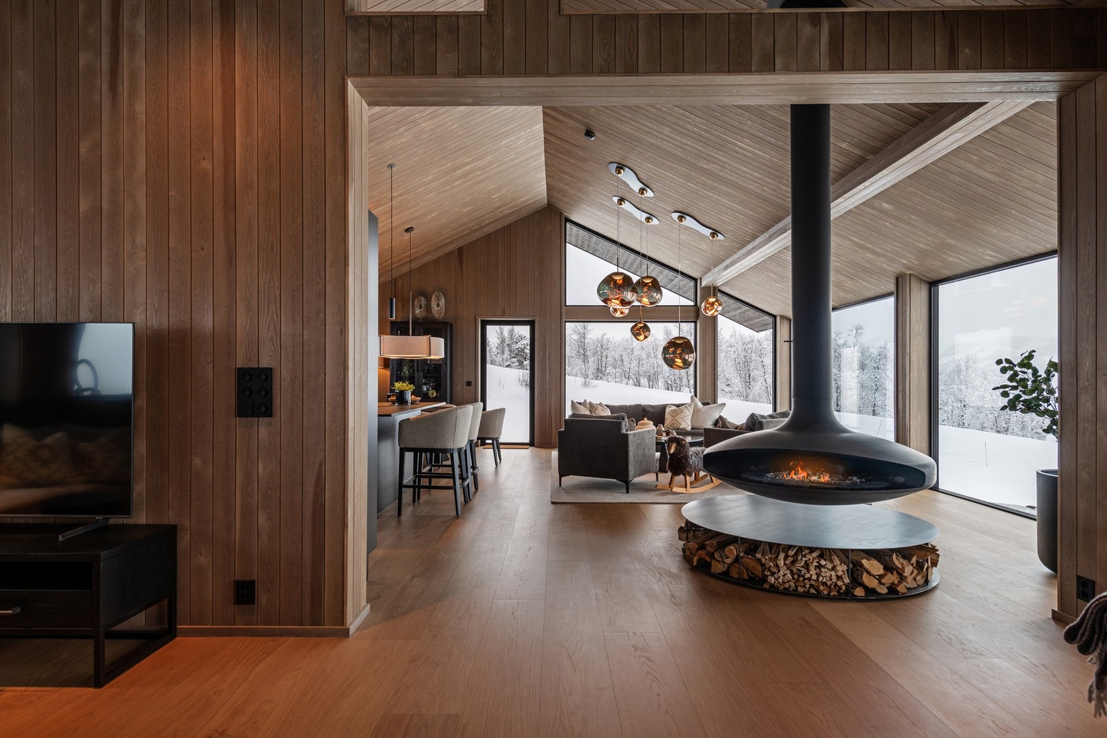 Stua er hjertet av hytta Galleribilde