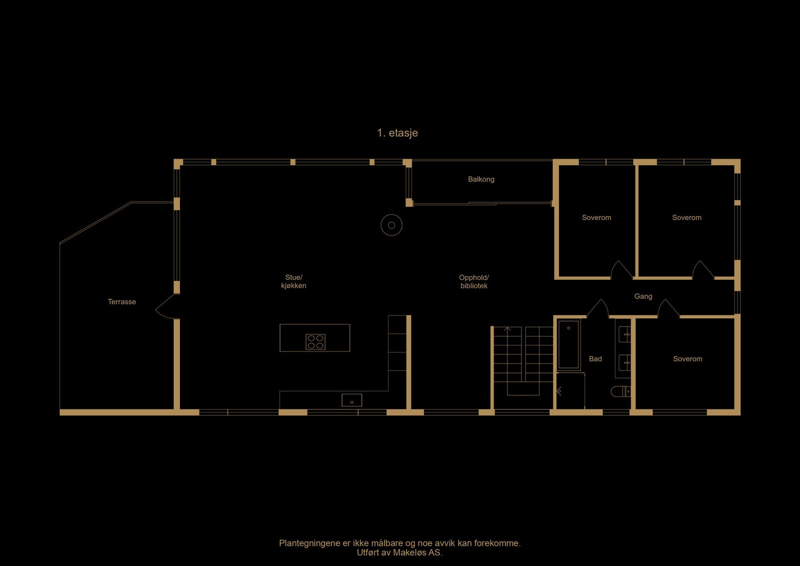 Plantegning 1. etasje (Illustrasjon, avvik kan forekomme) Galleribilde