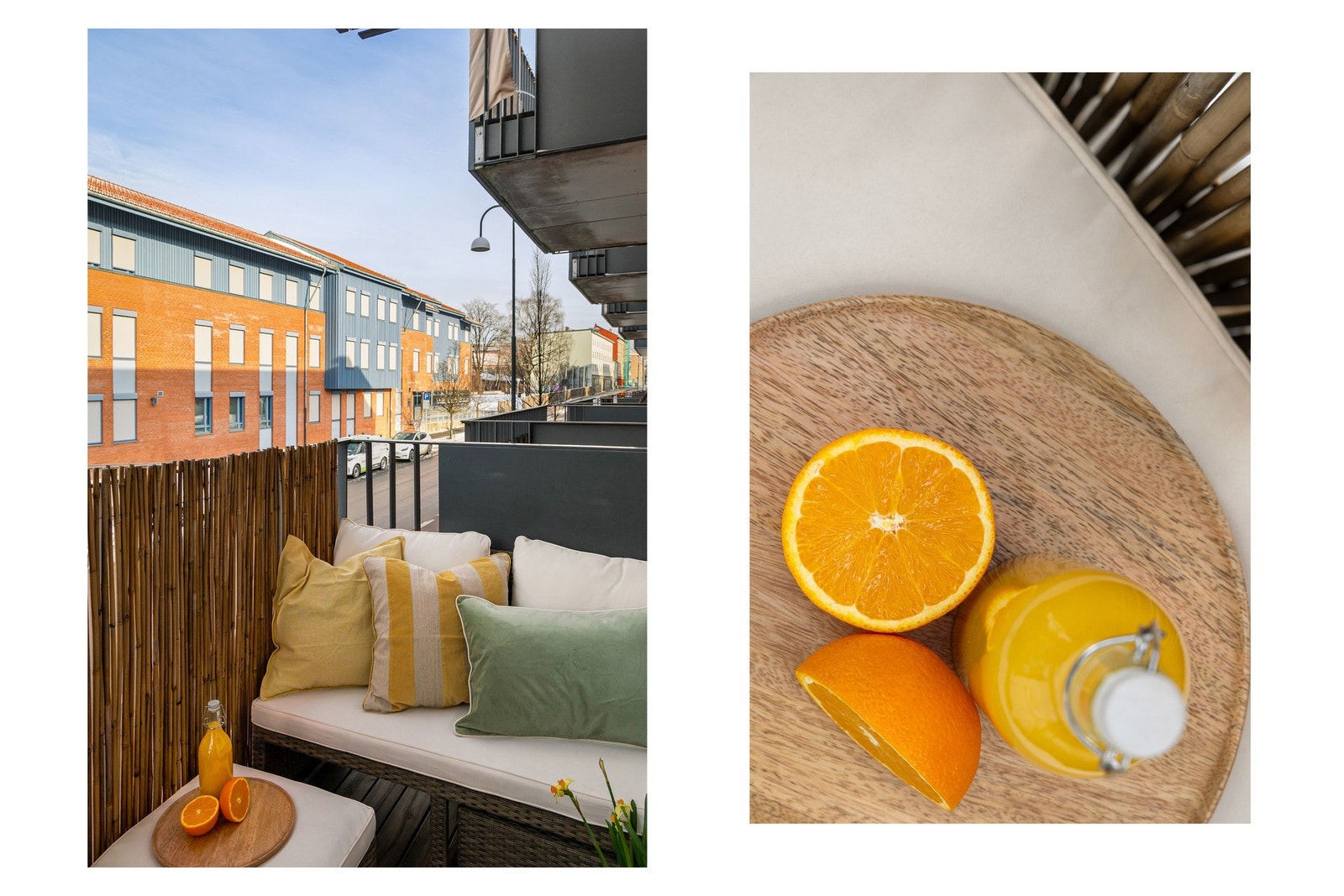 Om sommeren kan du velge om du vil sitte i sola, eller søke skyggen. Leiligheten har fine forhold. Galleribilde