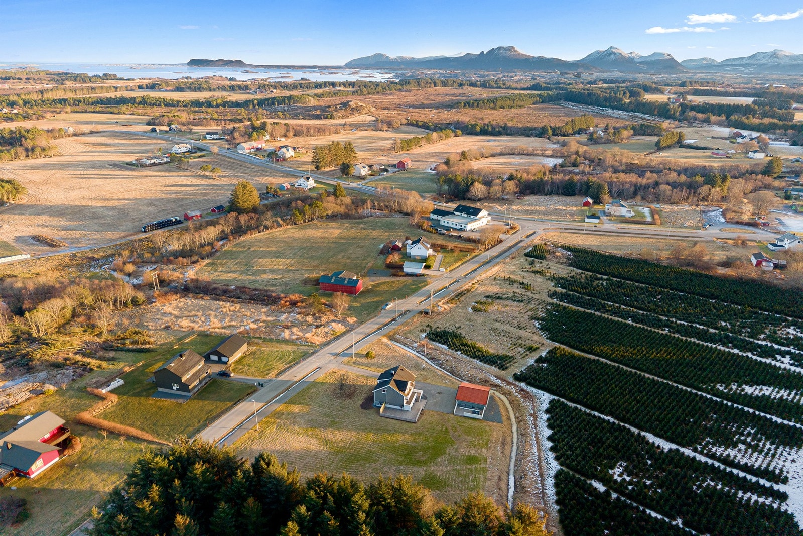 Rolig og landlig område Galleribilde
