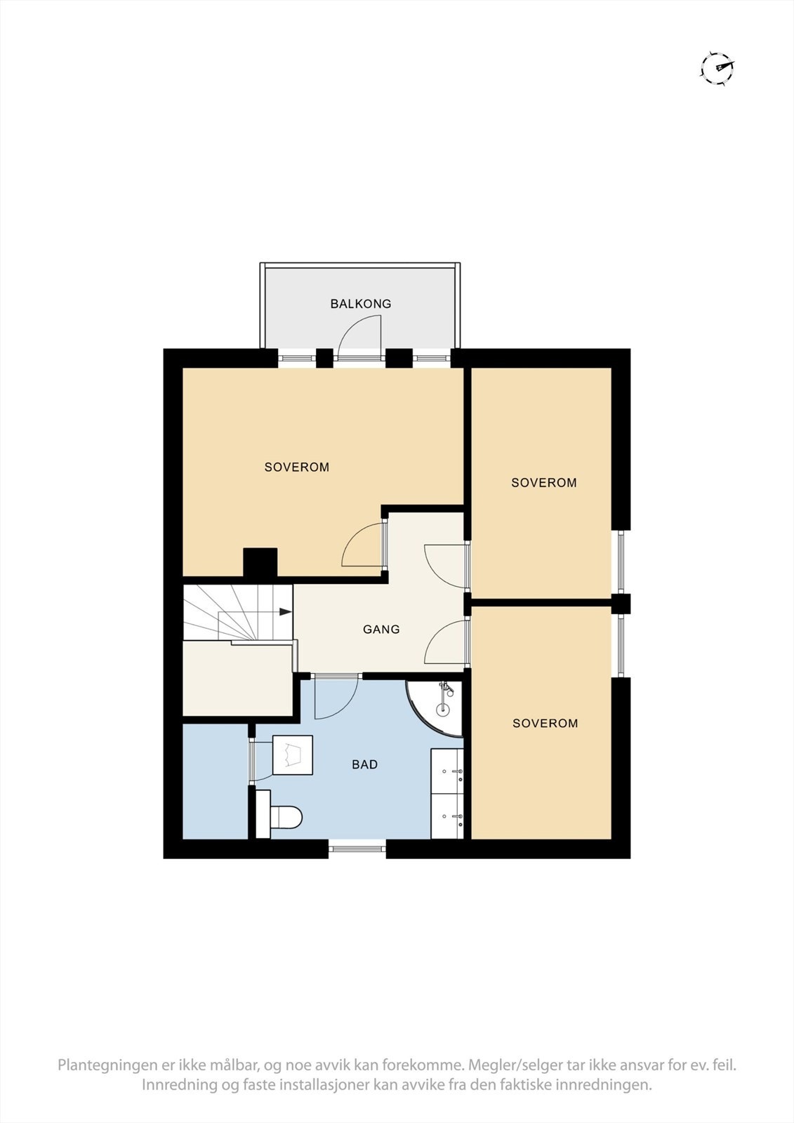 Plantegning loft Galleribilde