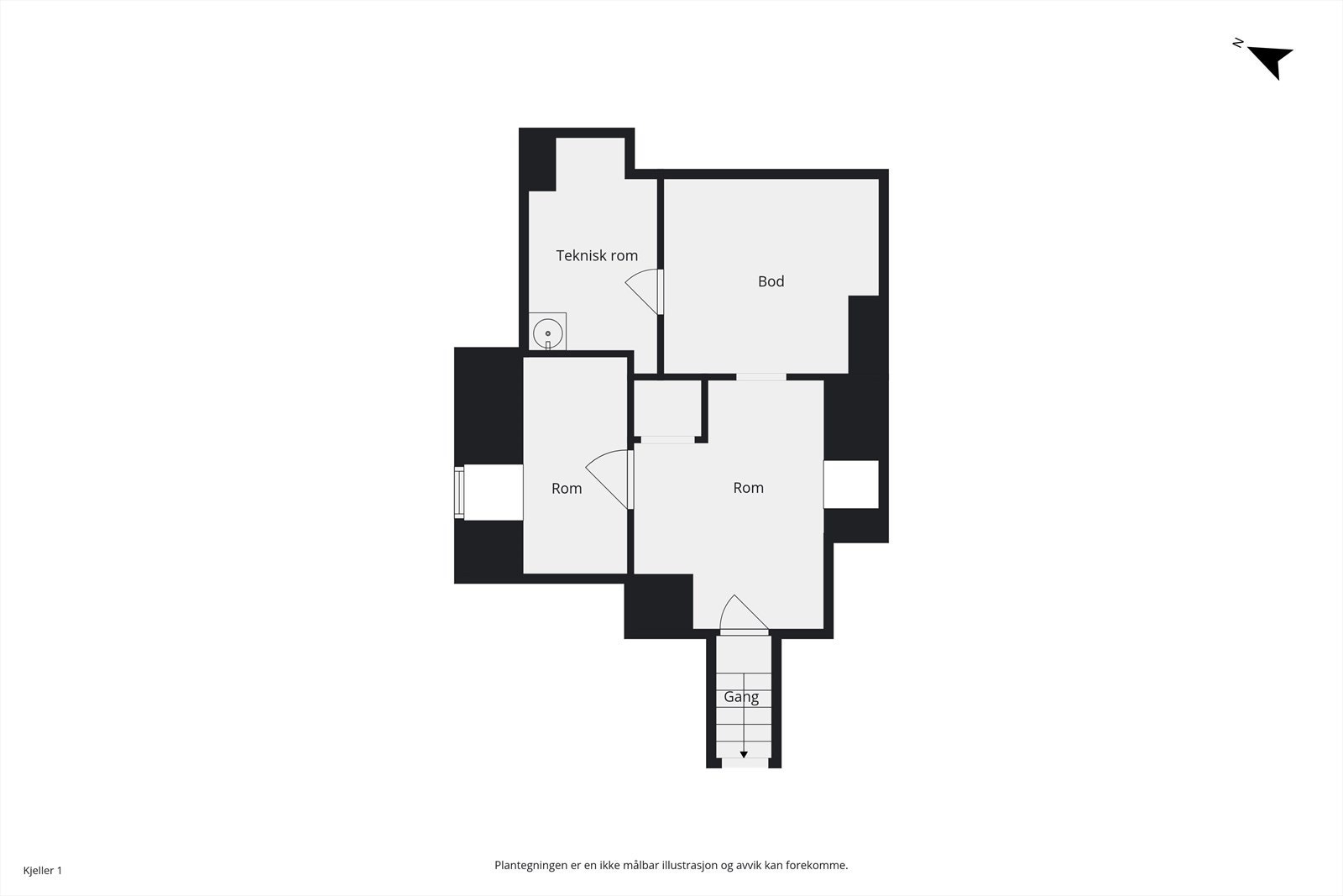 Plantegning - kjeller Galleribilde
