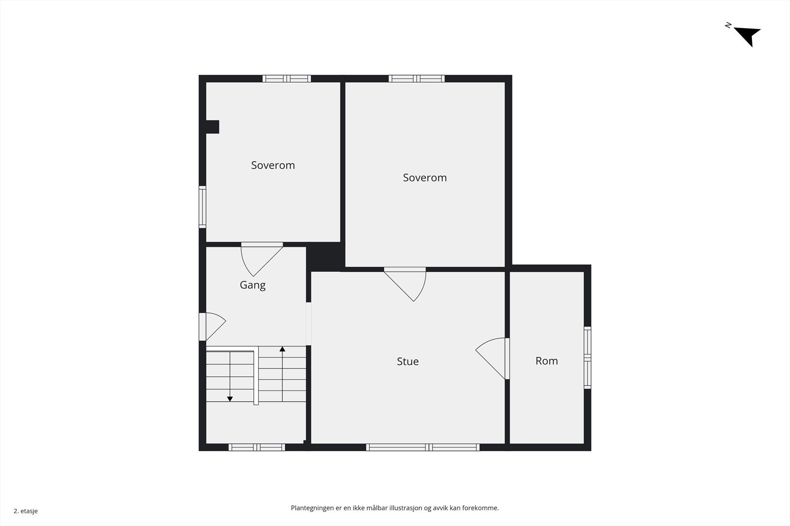 Plantegning - 2.etasje Galleribilde