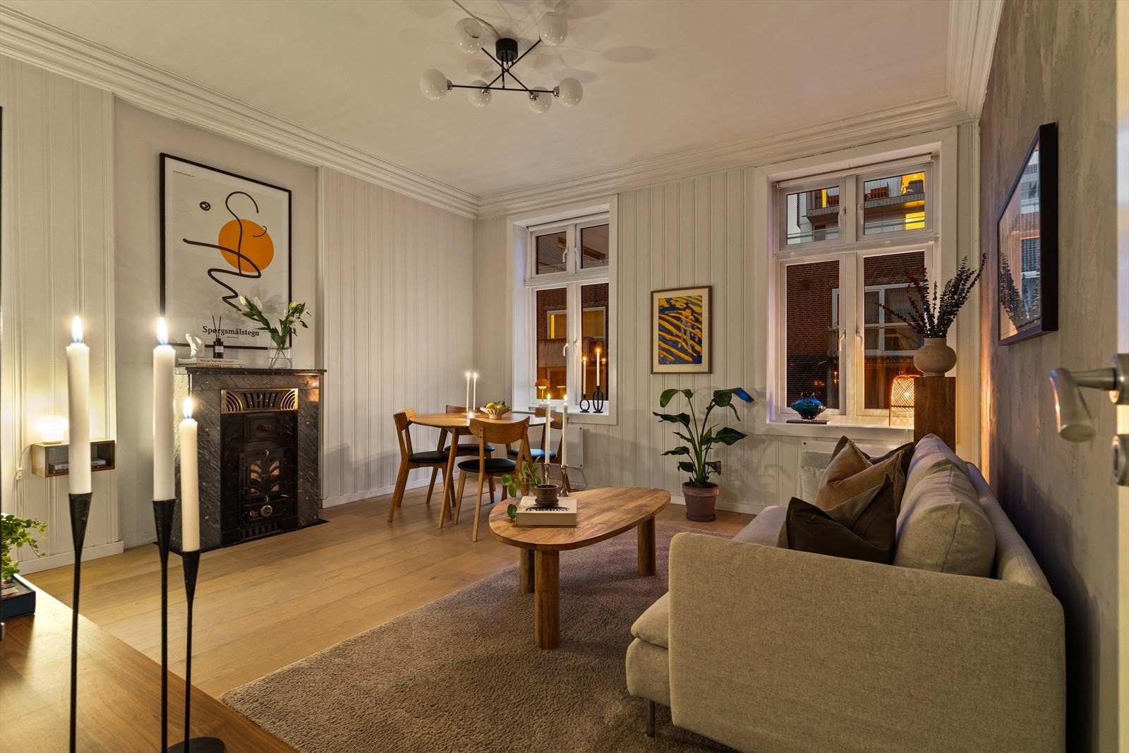 Klassisk bygårdsjarm fra 1896 kombineres her med moderne komfort og gjennomtenkte detaljer. Galleribilde