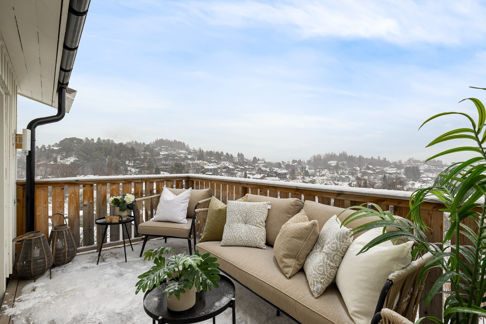 Fin og romslig terrasse på 7.8kvm Galleribilde