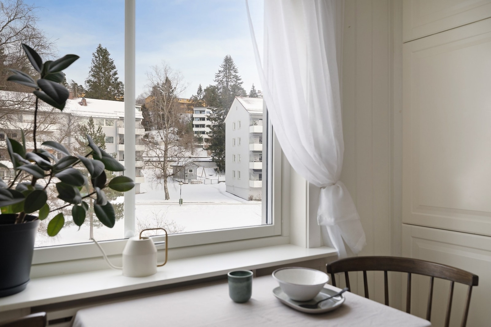 Utsikt fra kjøkkenkroken. Galleribilde