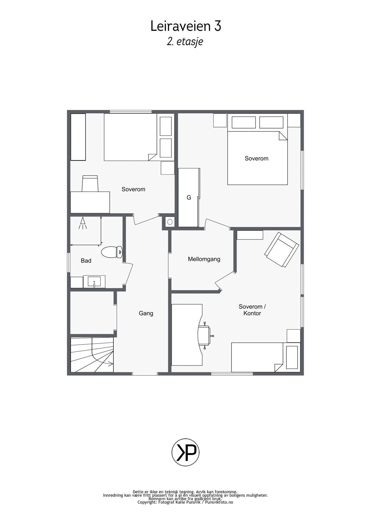 Plantegning - 2etasje Galleribilde