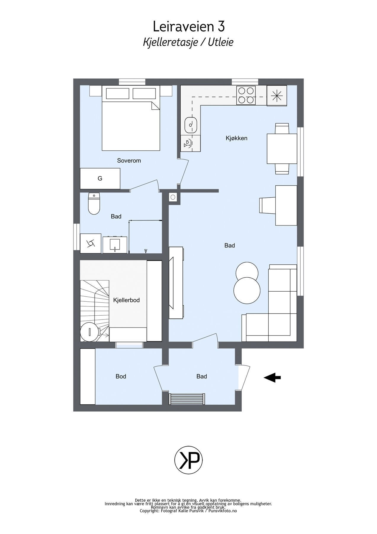 Plantegning - Underetasje Galleribilde