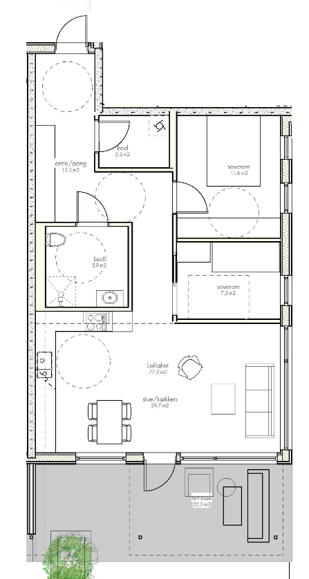 Plantegning. Galleribilde