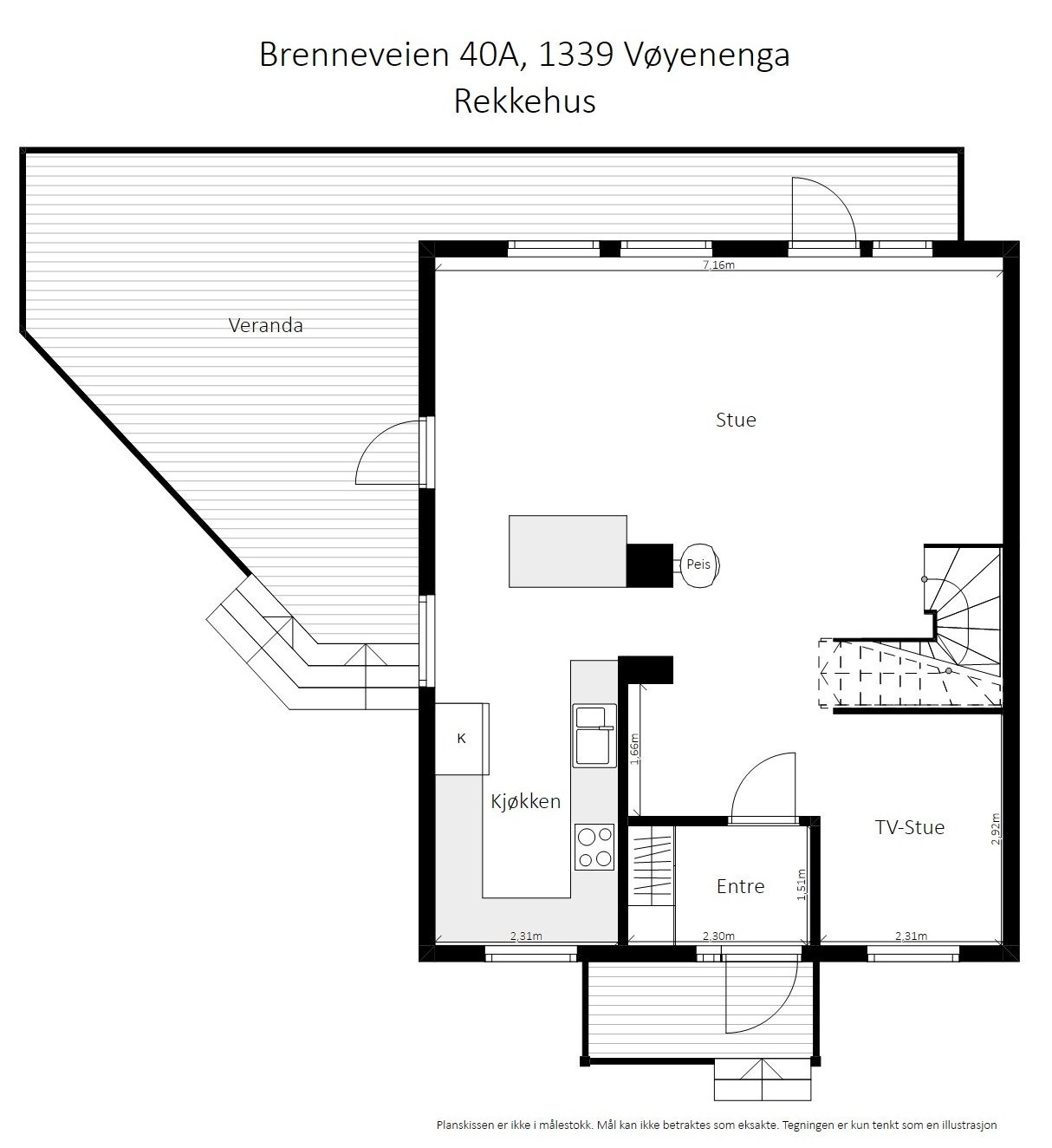 Plantegning 1. etasje. Galleribilde